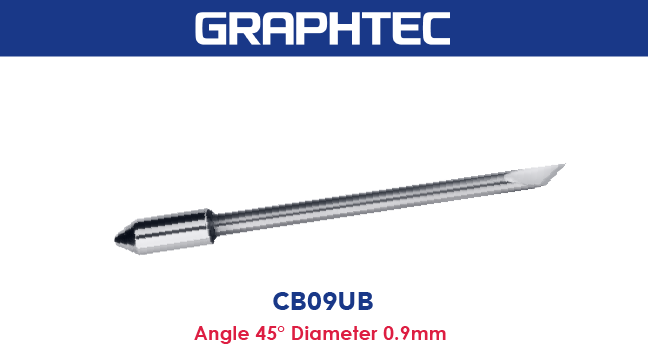 Graphtec 0.9mm supersteel blade 45° (5/pack)/for PHP33/35-CB09N-HS Bladeholder (image for) Graphtec 0.9mm supersteel blade 45° (5/pack)/for PHP33/35-CB09N-HS Bladeholder