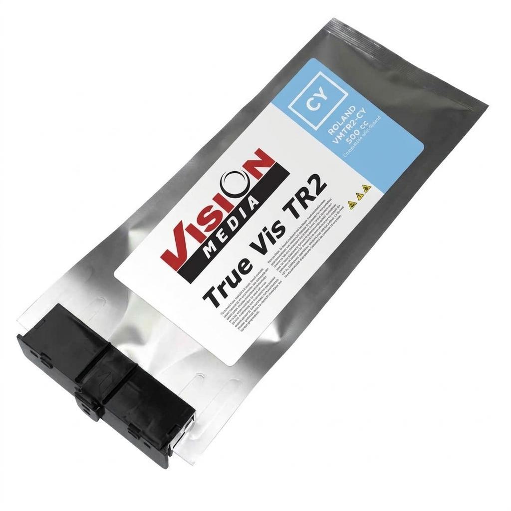 Vision Media Roland TR2 Ink Cyan 500ml (image for) Vision Media Roland TR2 Ink Cyan 500ml